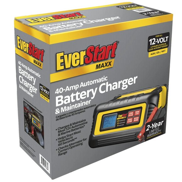 EverStart Maxx 15 Amp Battery Charger and Maintainer with 40 Amp Engine Start - Picture 4 of 4